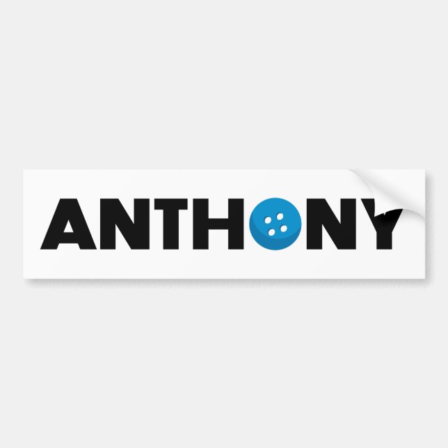 Autocollant De Voiture Bouton Anthony (Devant)