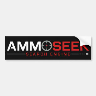 Autocollant De Voiture Bouton de pare-chocs du logo AmmoSeek - Noir 2019