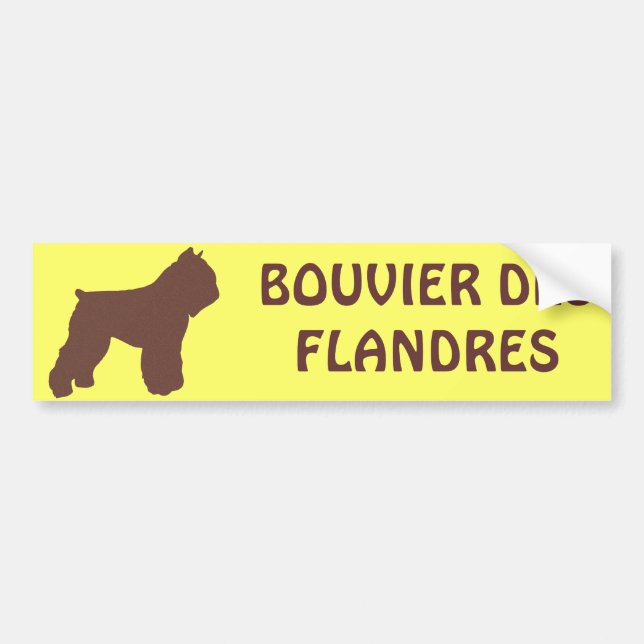 Autocollant De Voiture Bouvier des Flandres (Devant)
