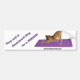 Autocollant De Voiture Boxeur Bumpersticker fou - yoga