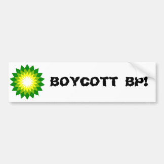 AUTOCOLLANT DE VOITURE BOYCOTT BP !