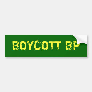 AUTOCOLLANT DE VOITURE BOYCOTT BP