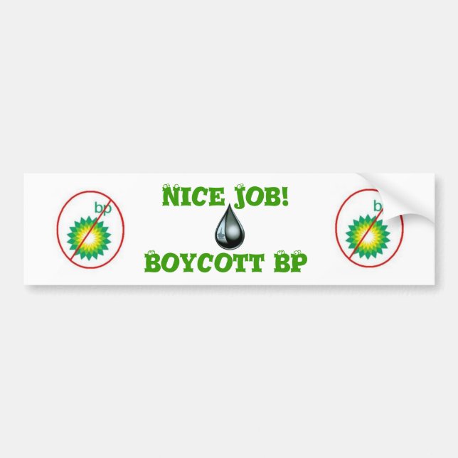 Autocollant De Voiture Boycott BP (Devant)
