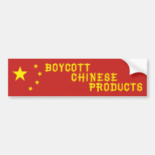 Autocollant De Voiture Boycott Chinese Products