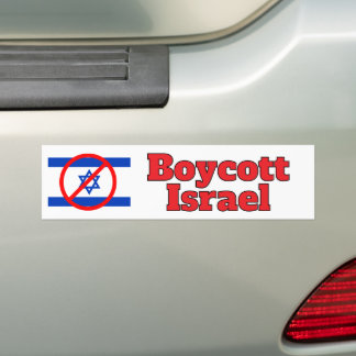 Autocollant De Voiture Boycott d'Israël