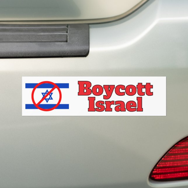 Autocollant De Voiture Boycott Israel (En voiture)
