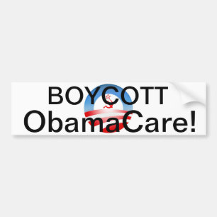 Autocollant De Voiture Boycott Obamacare !