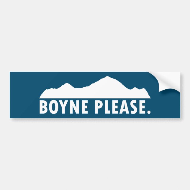 Autocollant De Voiture Boyne S'Il Vous Plaît (Devant)