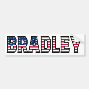 Autocollant De Voiture Bradley Name Vorname USA Aufkleber Sticker Auto
