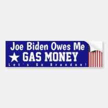 Brandon Me Doit Gaz Bumper Sticker