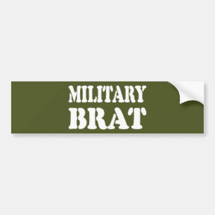 AUTOCOLLANT DE VOITURE BRAT MILITAIRE