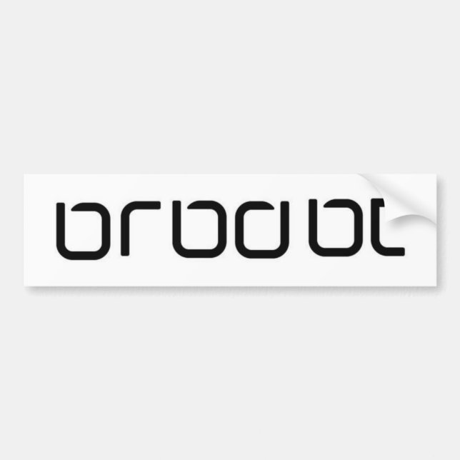 AUTOCOLLANT DE VOITURE BRBDBT (Devant)