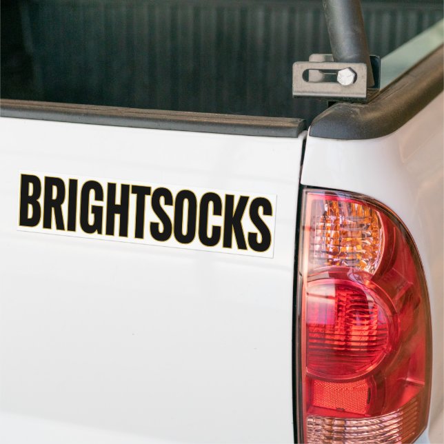 AUTOCOLLANT DE VOITURE BRIGHTSOCKS (Sur camion)