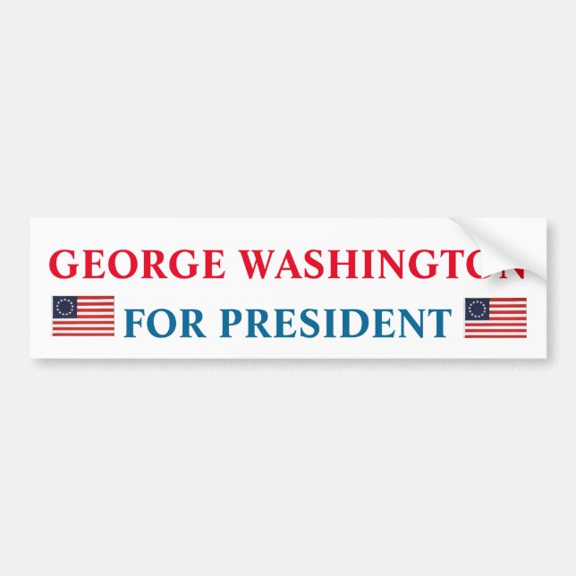 Autocollant De Voiture Broderie de Presidential Bumper : George Washingto (Devant)
