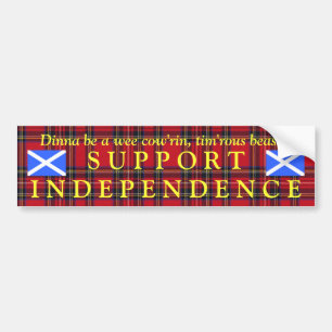 Autocollant De Voiture Brûlures écossaises de tartan de l'indépendance