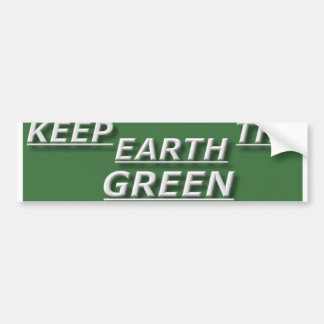 Autocollant De Voiture bstick.keep.the.earth.green