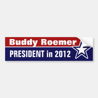 Autocollant De Voiture Buddy Roemer à la présidence en 2012