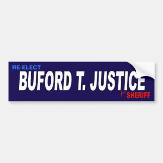 AUTOCOLLANT DE VOITURE BUFORT T. JUSTICE POUR SHERIFF