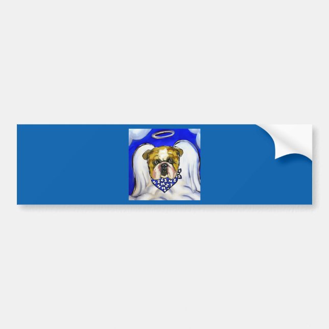 Autocollant De Voiture Bulldog Angel (Devant)