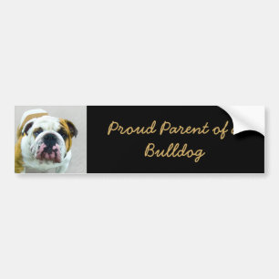 Autocollant De Voiture Bulldog Painting - Cute Original Dog Art
