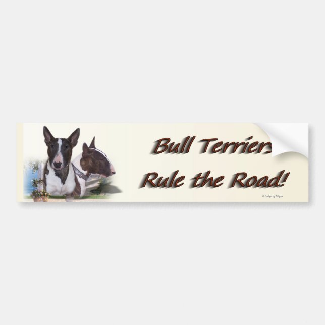 Autocollant De Voiture bullterrier_bumpersticker (Devant)
