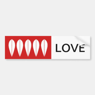 Autocollant De Voiture Bumbersticker-AMOUR de cru de Cathrineholm