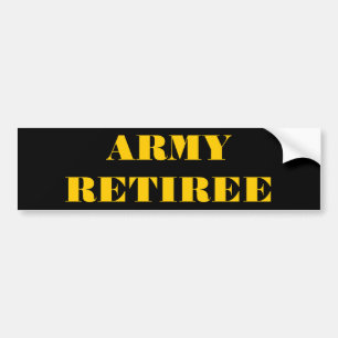 Autocollant De Voiture Bumper Sticker Armée Retraite