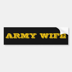 Autocollant De Voiture Bumper Sticker Army Wife