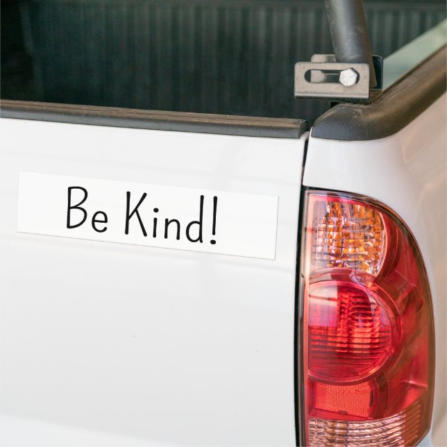 Autocollant De Voiture Bumper Sticker Be Kind! (Sur camion)