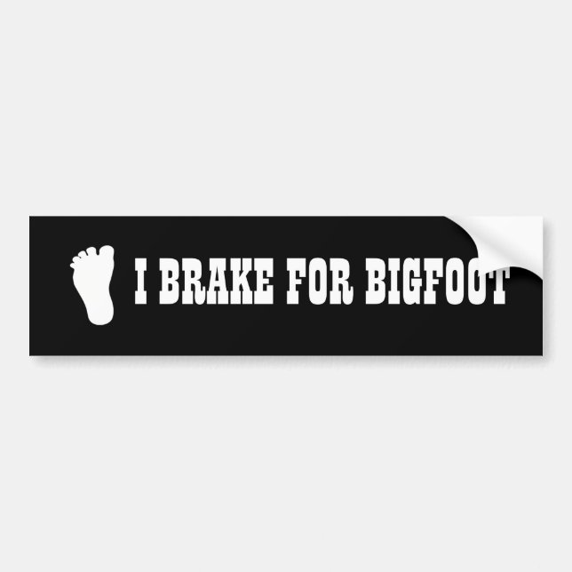 Autocollant De Voiture Bumper Sticker I Braquage pour Bigfoot 2 (Devant)