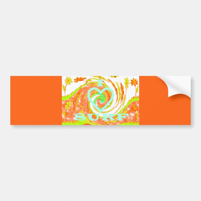 Autocollant De Voiture Bumper Sticker Modèle Car Surfer ma vie (Devant)