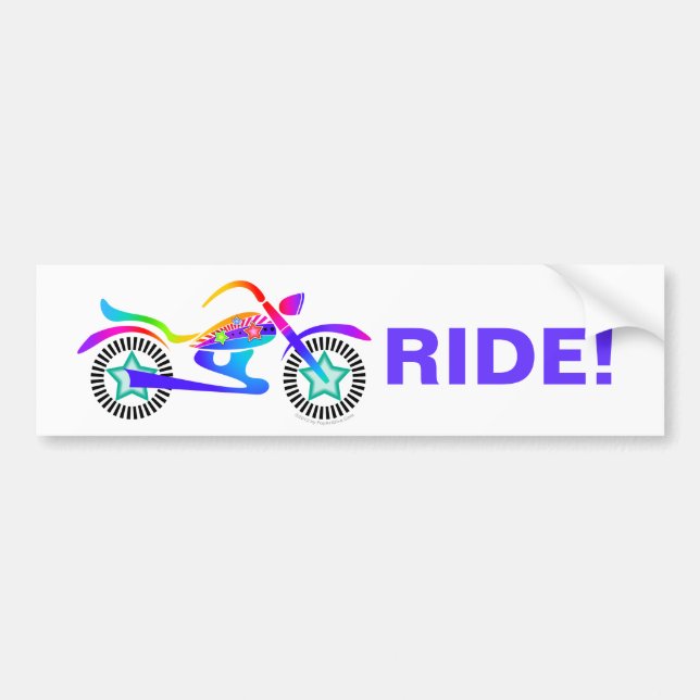 Autocollant De Voiture Bumper Sticker Motorcycle Bike Biker (Devant)