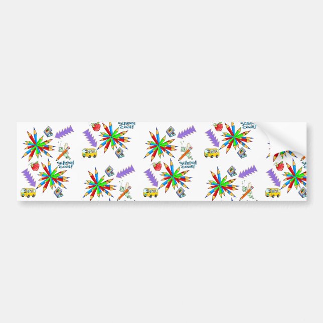 Autocollant De Voiture Bumper Sticker Retour à l'école est Cool (Devant)