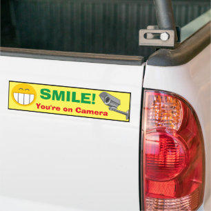 Autocollant De Voiture Bumper Sticker - Smile Vous êtes sur caméra