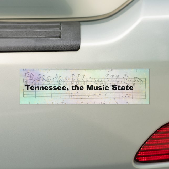 Autocollant De Voiture Bumper Sticker Tennessee the Music State (En voiture)