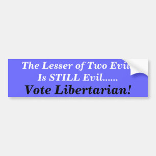 Autocollant De Voiture Bumper Sticker--vote Libertarian