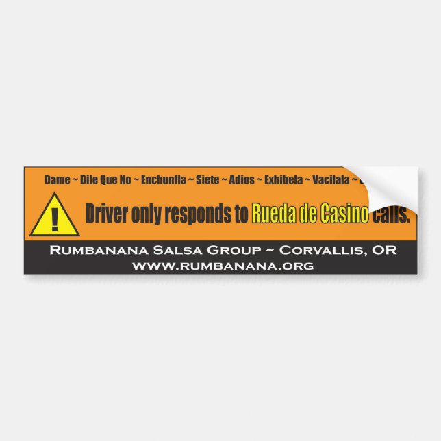 Autocollant De Voiture bumpersticker-appels (Devant)