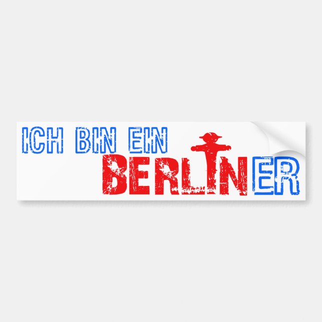 Autocollant De Voiture Bumpersticker Berliner (Devant)