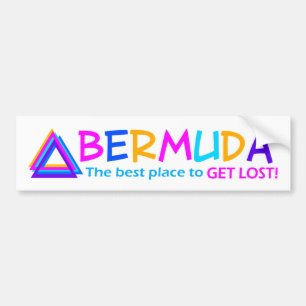 Autocollant De Voiture Bumpersticker BERMUDA TRIANGLE