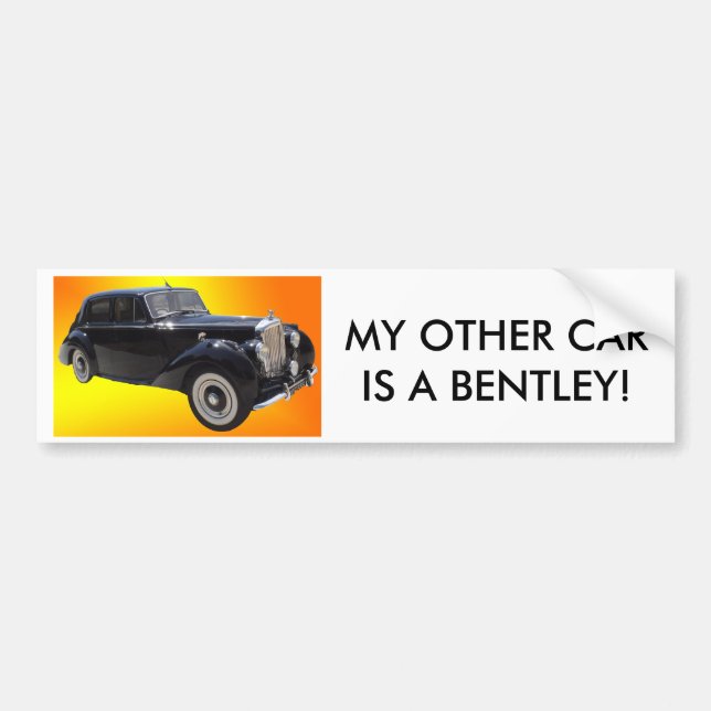 Autocollant De Voiture Bumpersticker classique de Bentley (Devant)