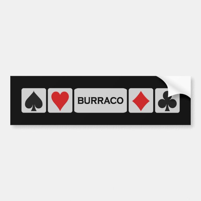 Autocollant De Voiture Bumpersticker de Burraco (Devant)
