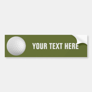 Autocollant De Voiture Bumpersticker de coutume de boule de golf