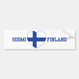 Autocollant De Voiture Bumpersticker de coutume de SUOMI FINLANDE