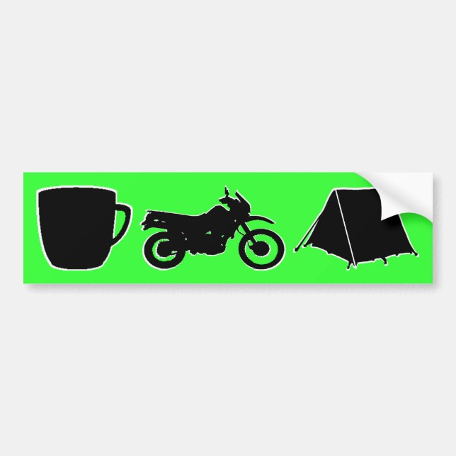 Autocollant De Voiture Bumpersticker de dualsport de KLR (Devant)