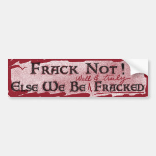Autocollant De Voiture bumpersticker de frack pas
