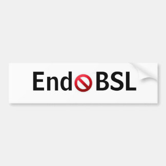 Autocollant De Voiture Bumpersticker de l'extrémité BSL