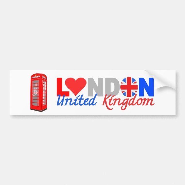 Autocollant De Voiture Bumpersticker de Londres (Devant)
