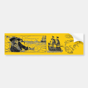 Autocollant De Voiture BumperSticker de navire pirate