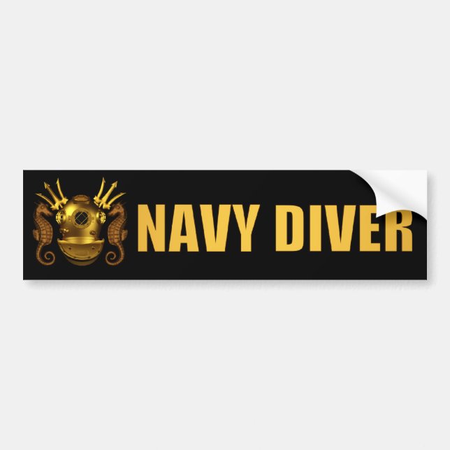 Autocollant De Voiture bumpersticker de plongeur (Devant)