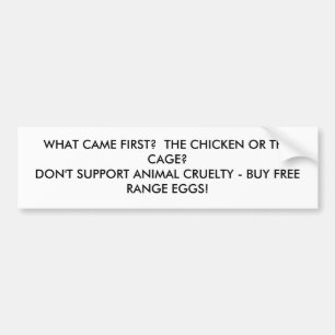 Autocollant De Voiture bumpersticker de poulet ou de cage